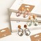 100 PCS Earring Cards - Kraft Earring Display Holder Cards, 2"x1.3" Blank Paper Cards with 2 Holes, Jewelry Display Cards for Selling, Hanging Earring, Jewelry,DIY Crafts, Retail